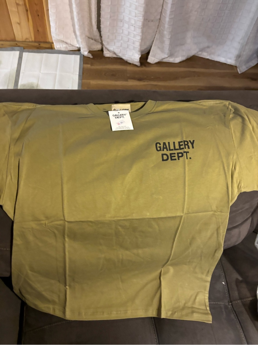 Gallery Olive Green 'GALLERY DEPT.' Short Sleeve Tee